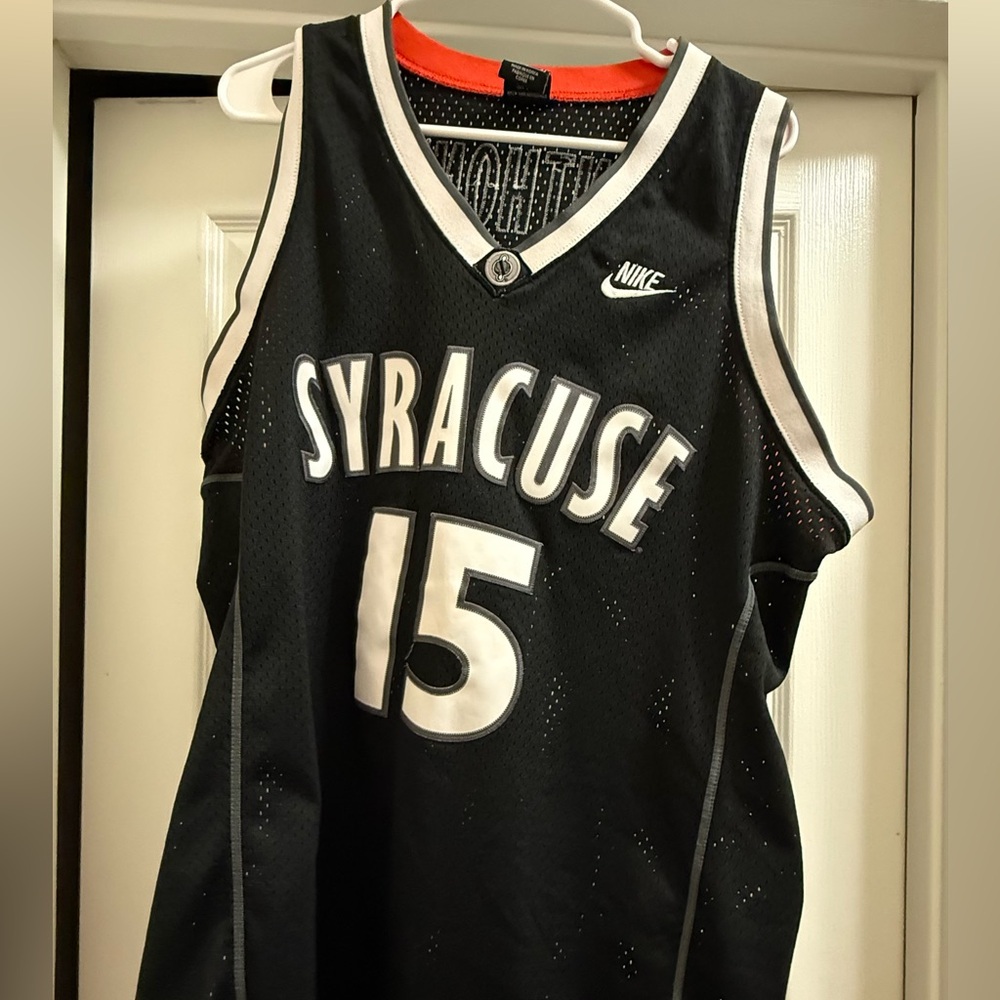 Nike Black Syracuse Jersey with White Trim